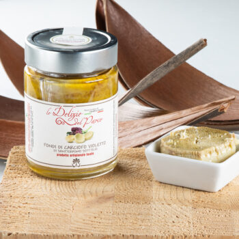 Fondi di carciofo violetto di Sant'Erasmo sott'olio extra vergine di oliva