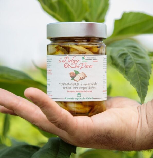 Topinambur e prezzemolo sott'olio extra vergine di oliva