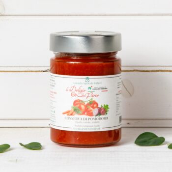 Conserva di pomodoro, cipolla, carote, sedano